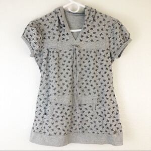 ViLine short sleeve butterfly print Hoodie size 15